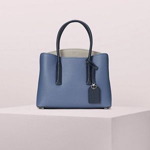 Margaux Medium Satchel in Celestial Blue